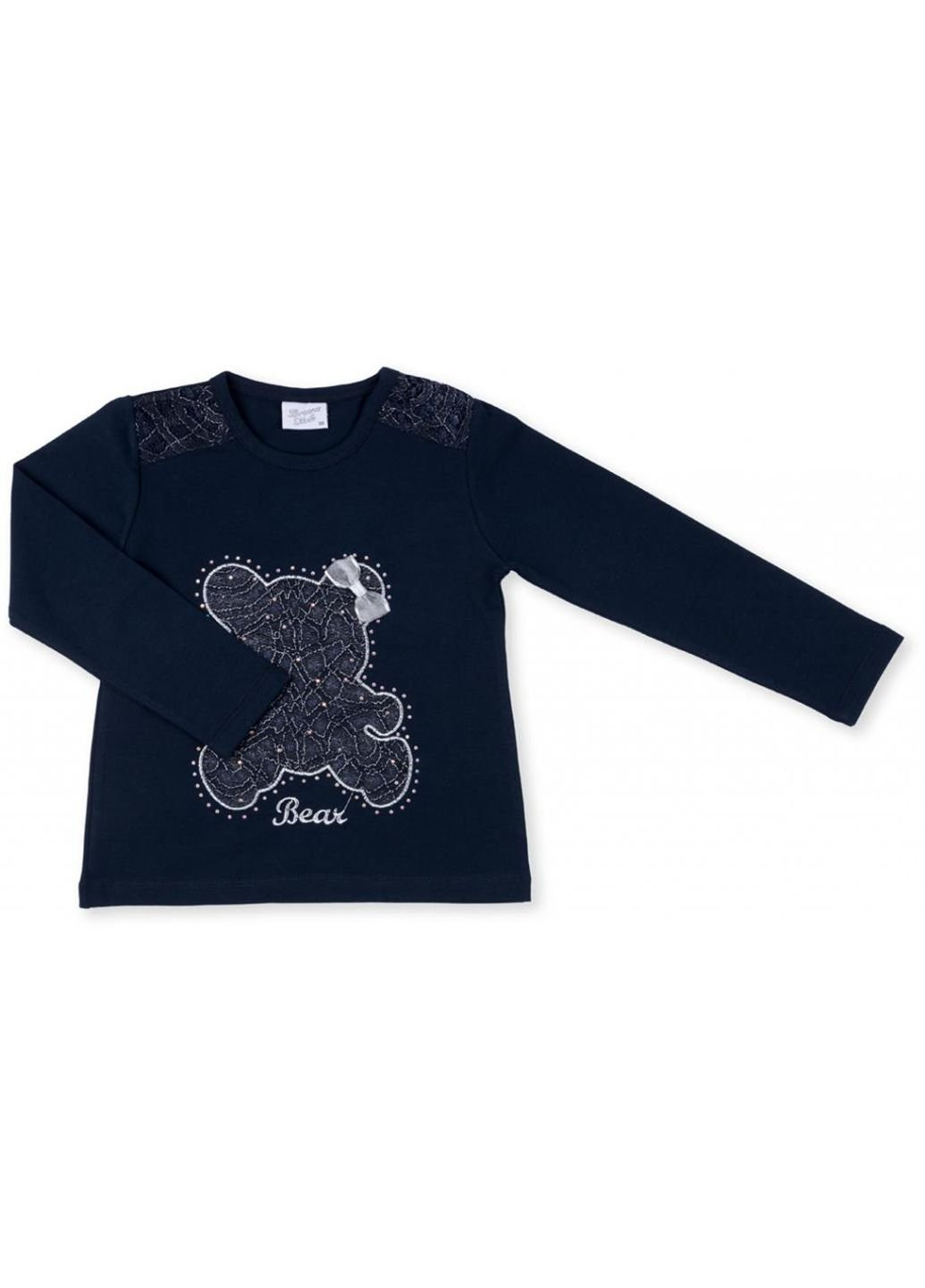Кофта з мереживним ведмедиком (8548-98G-blue) Breeze (251313006)