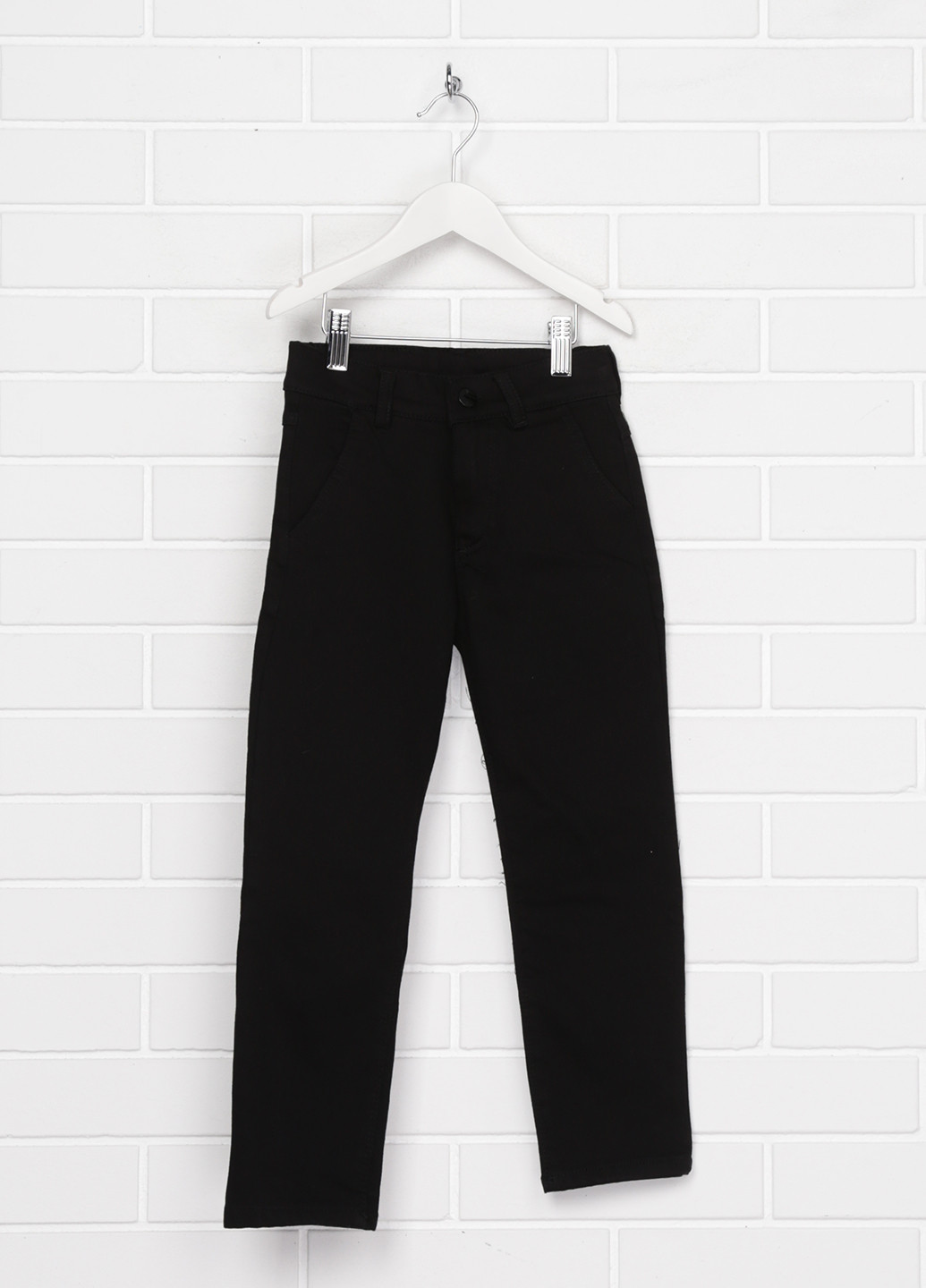 Черные демисезонные прямые джинсы Gocer