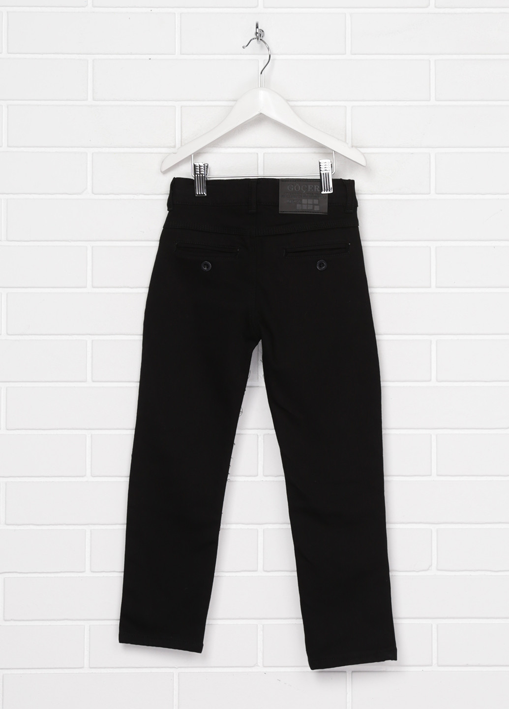 Черные демисезонные прямые джинсы Gocer