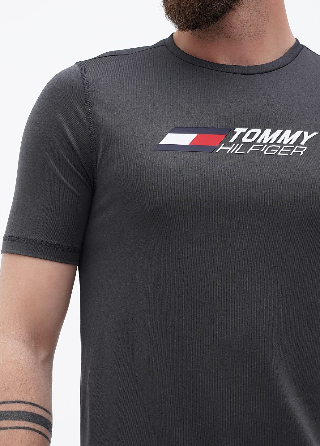 Графитовая футболка Tommy Hilfiger