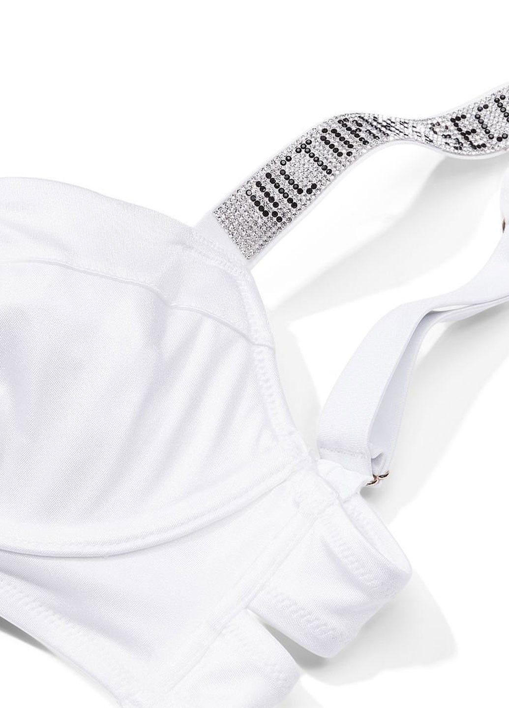 Белый летний купальник (лиф, трусики) раздельный, бандини Victoria's Secret