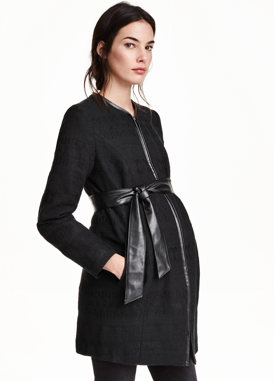 Чорне демісезонне Пальто для вагітних H&M