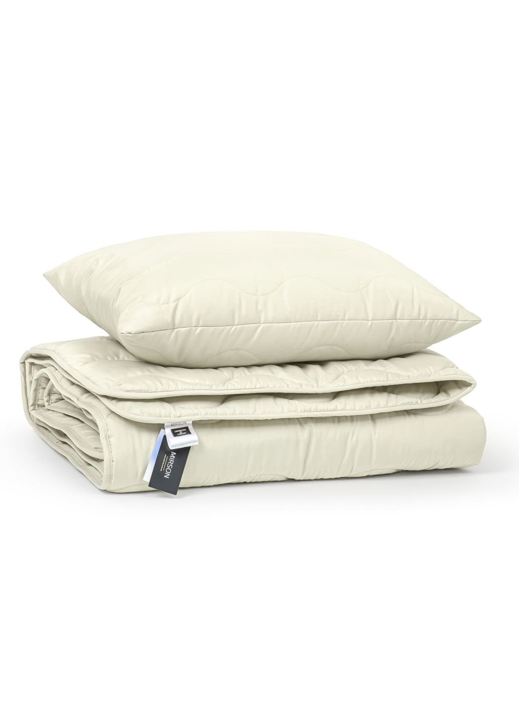 Одеяло MirSon Набор Eco-Soft всесезонный 1695 EcoLightPink Одеяло + подушк (2200002655415) No Brand (254014838)