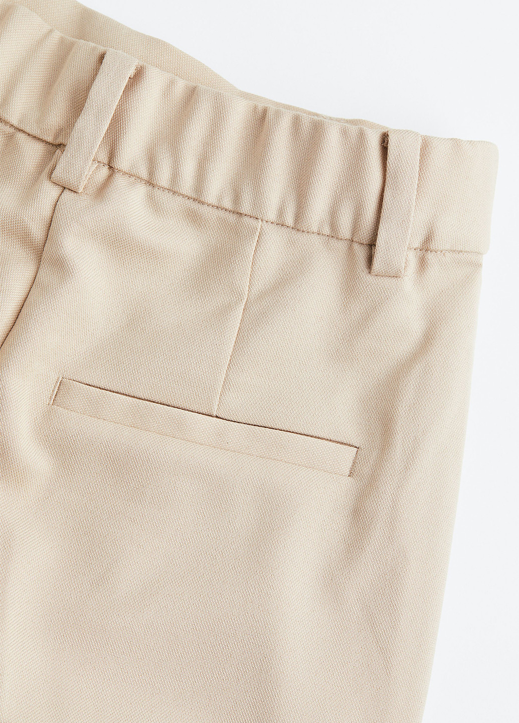 Бежевые классические, кэжуал демисезонные прямые брюки H&M