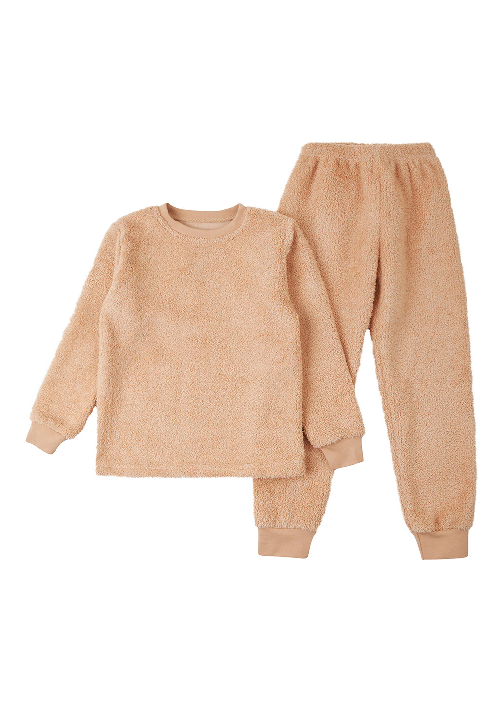 Бежева зимня піжама (светр, штани) Фламинго