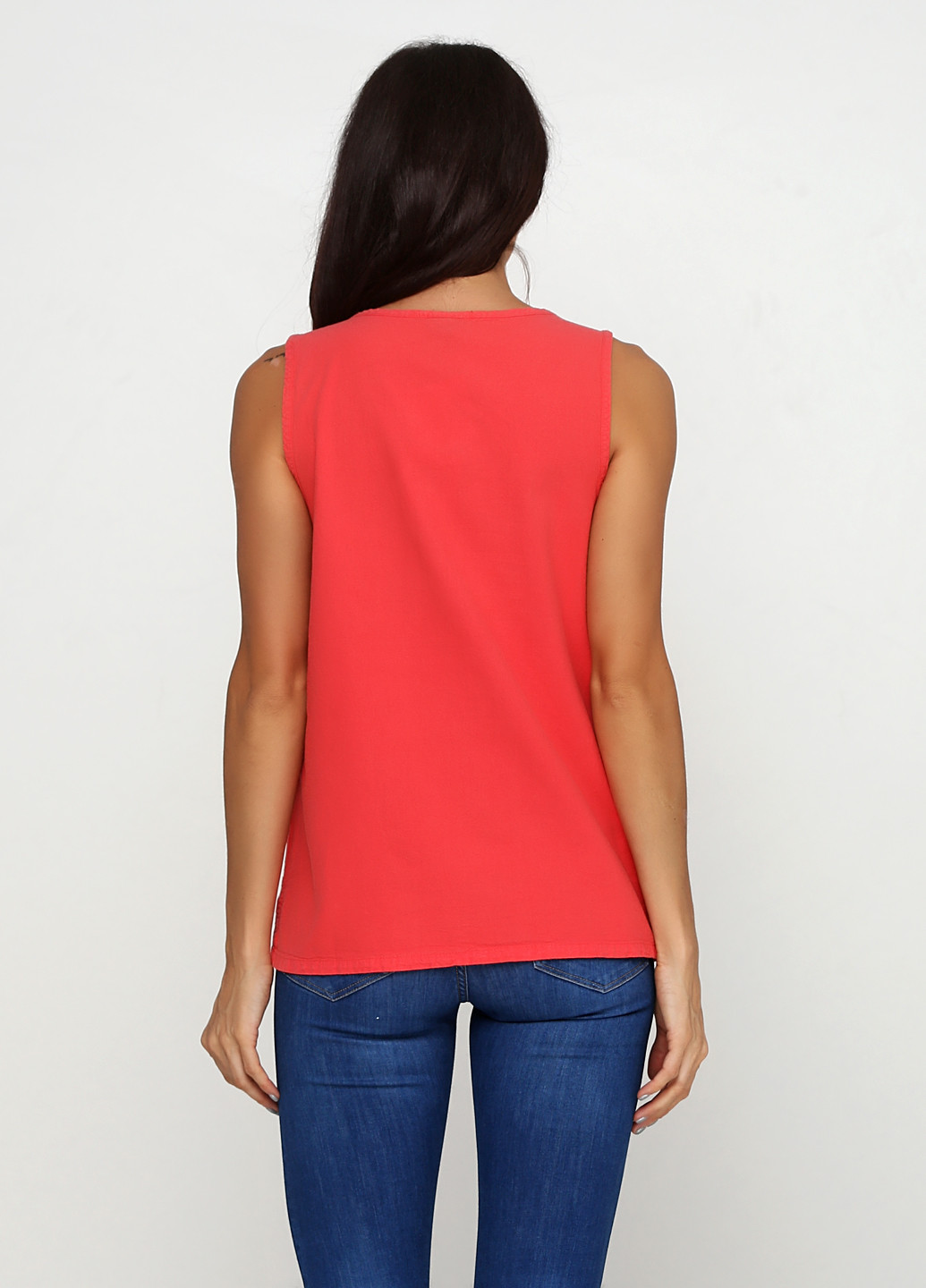 Красная летняя блуза Basic Editions