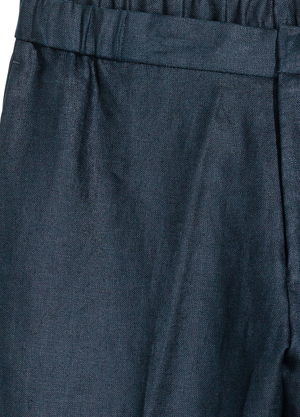 Штани H&M завужені однотонні темно-сині ділові