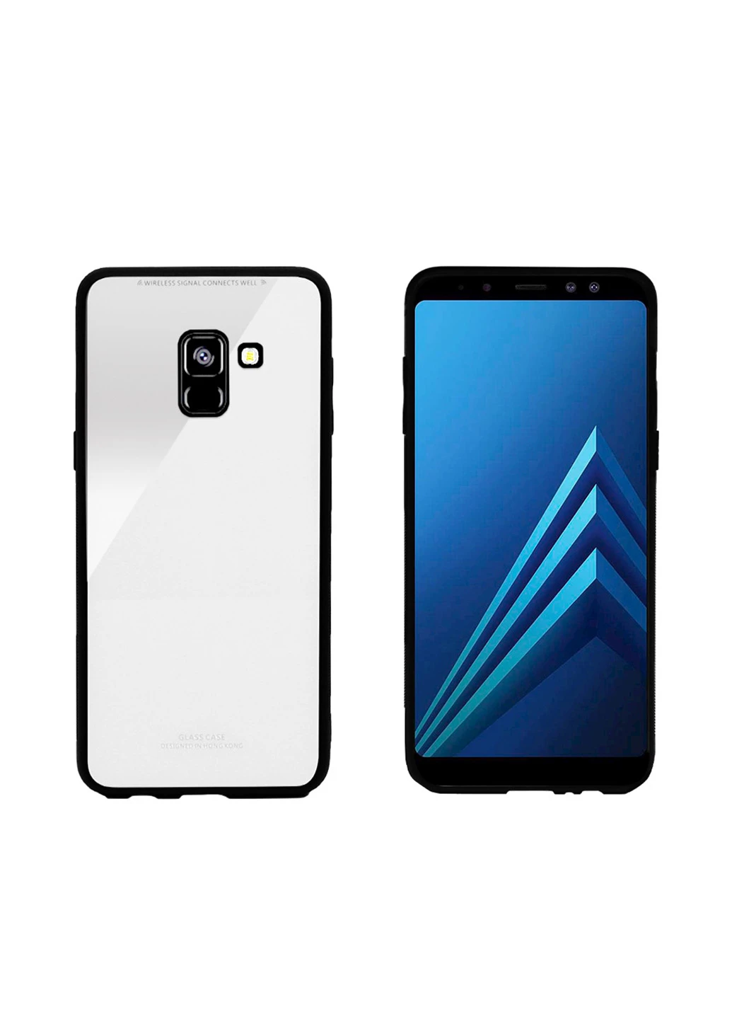 Чохол (Real Glass) для Samsung A8 (A530) (білий) Intaleo для Samsung A8 (A530) (белый) (131340241)