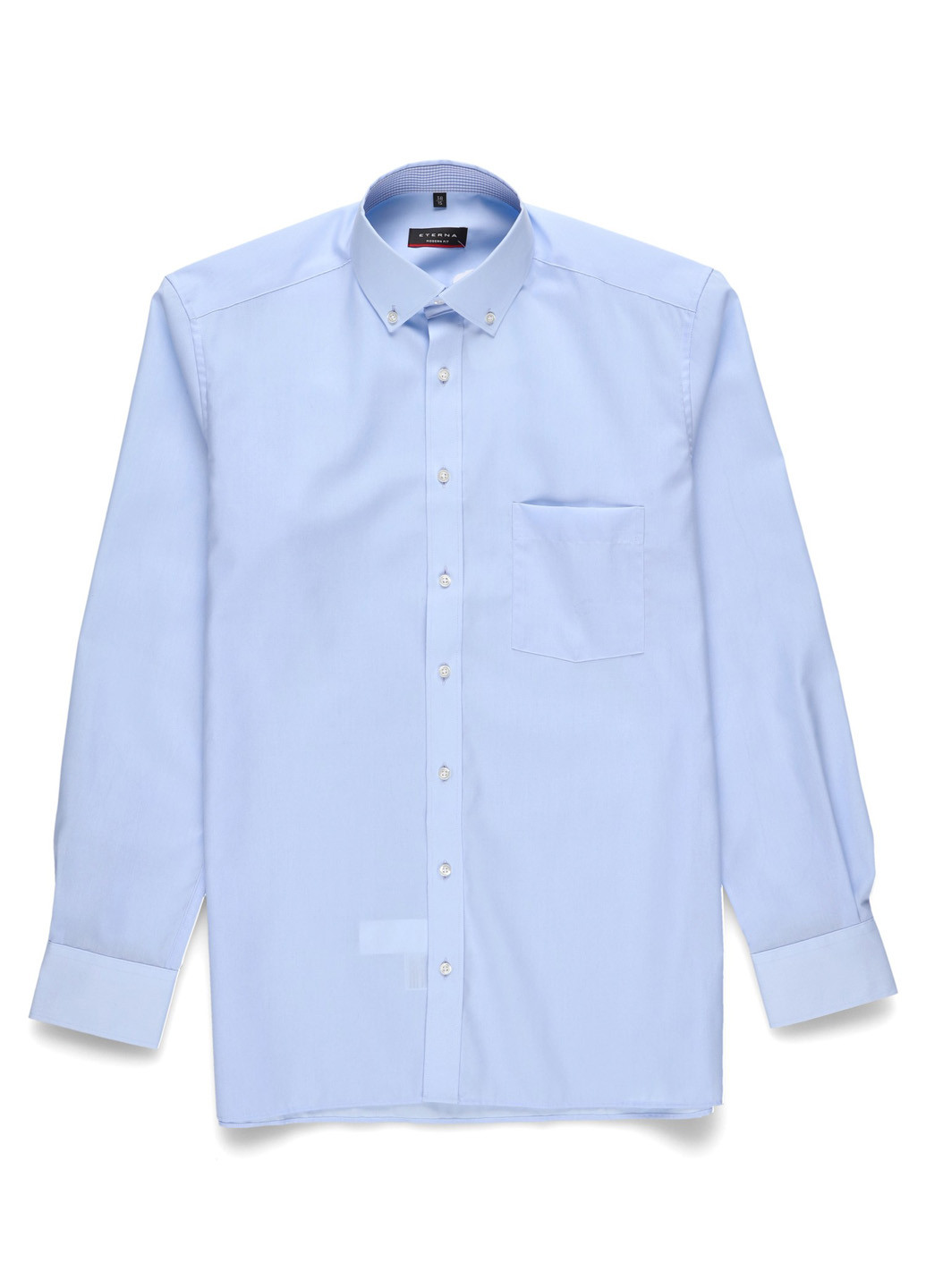 Голубой кэжуал, классическая рубашка однотонная Eterna
