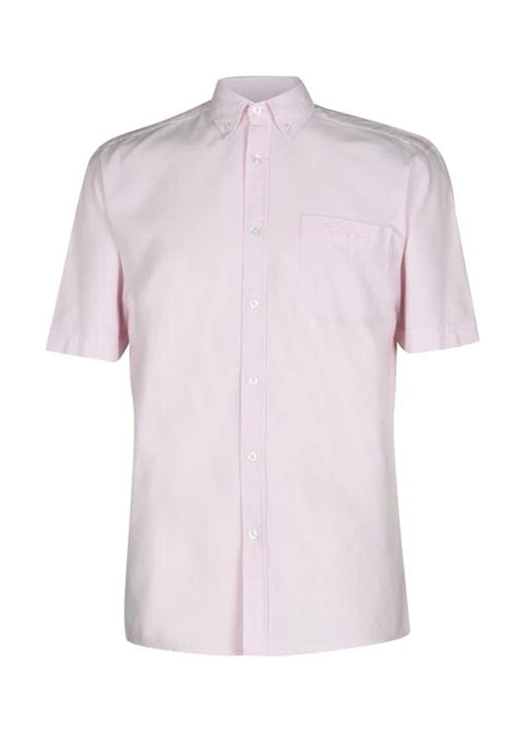 Светло-розовая кэжуал рубашка однотонная Pierre Cardin