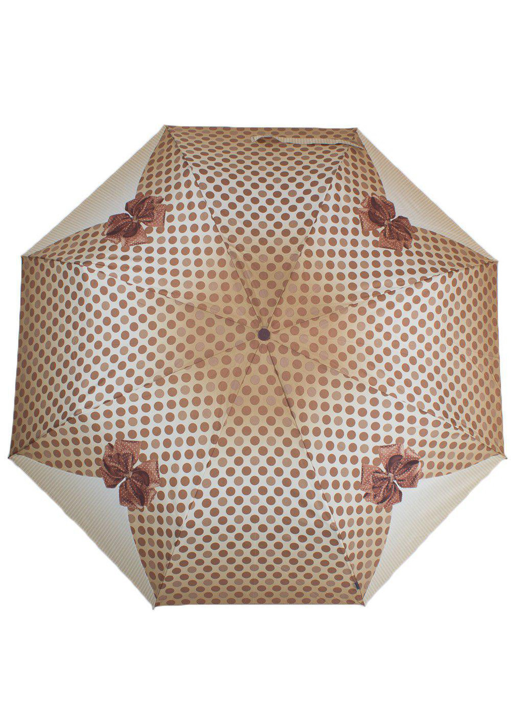 Коричнева жіночий складаний парасолька повний автомат 97 см Airton (194317217)
