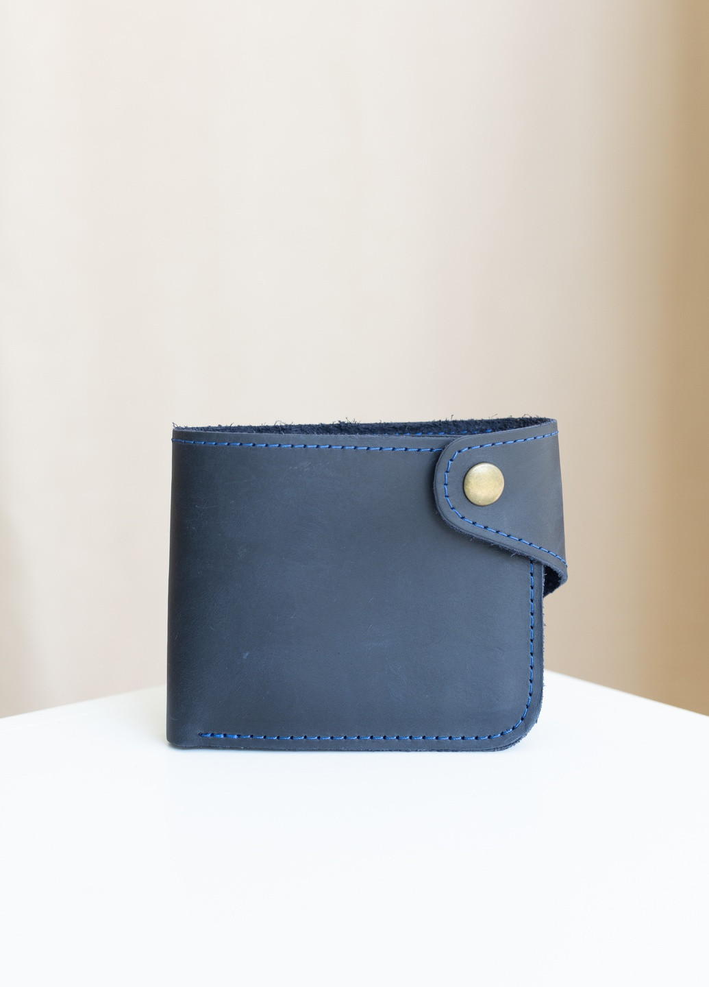 Місткий гаманець ручної роботи чорного кольору з натуральної вінтажної шкіри Boorbon (253582670)