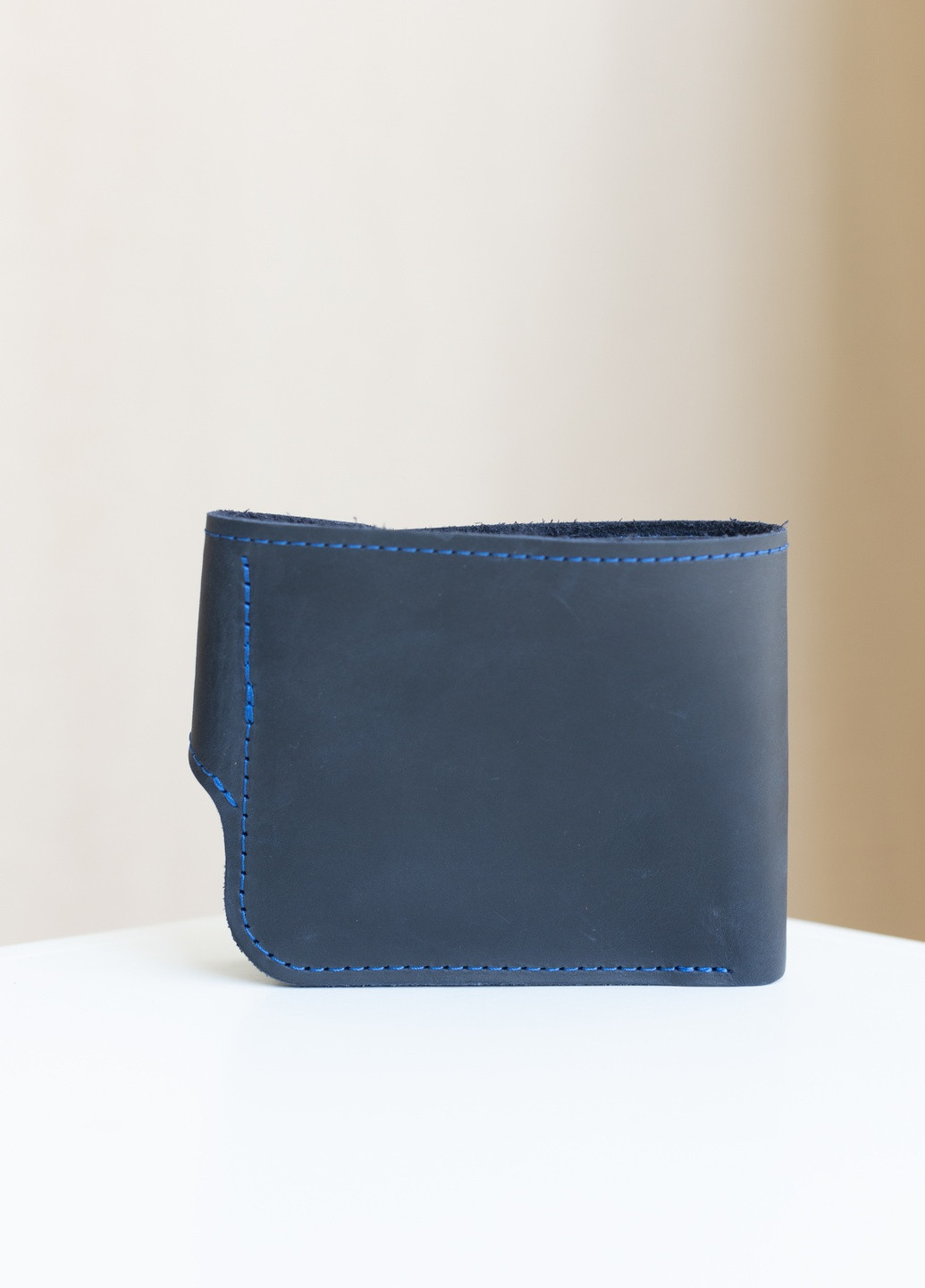 Вместительный кошелек ручной работы черного цвета из натуральной винтажной кожи Boorbon (253582670)