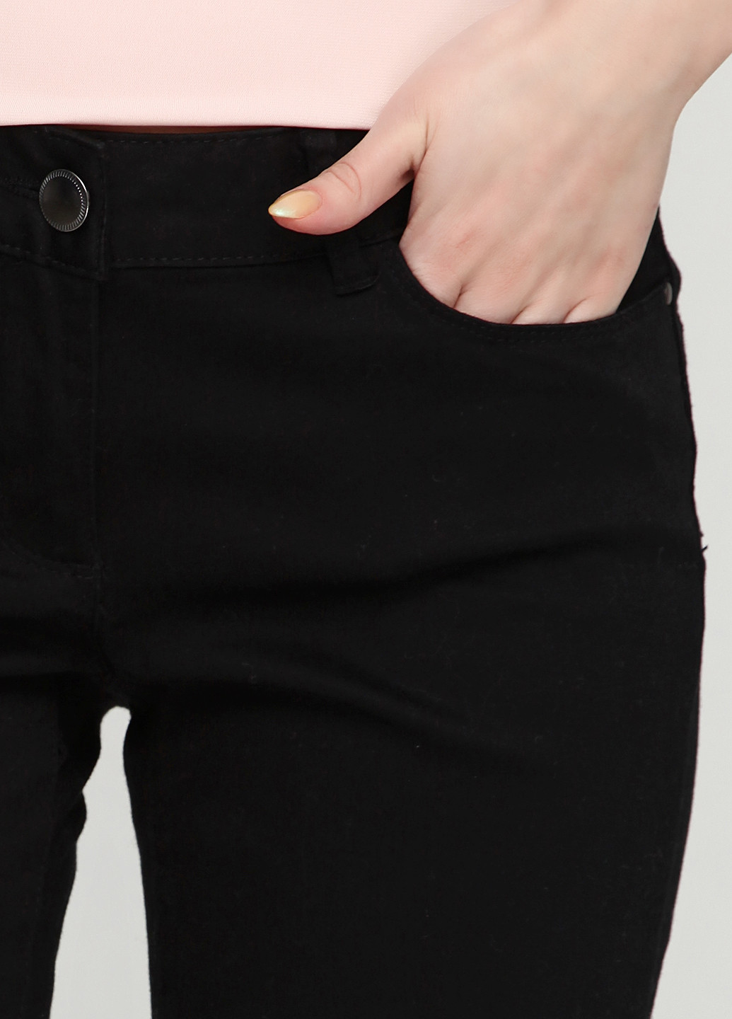 Черные кэжуал демисезонные брюки Flame