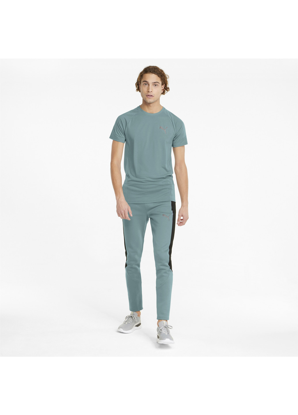 Синя футболка evostripe men's tee Puma