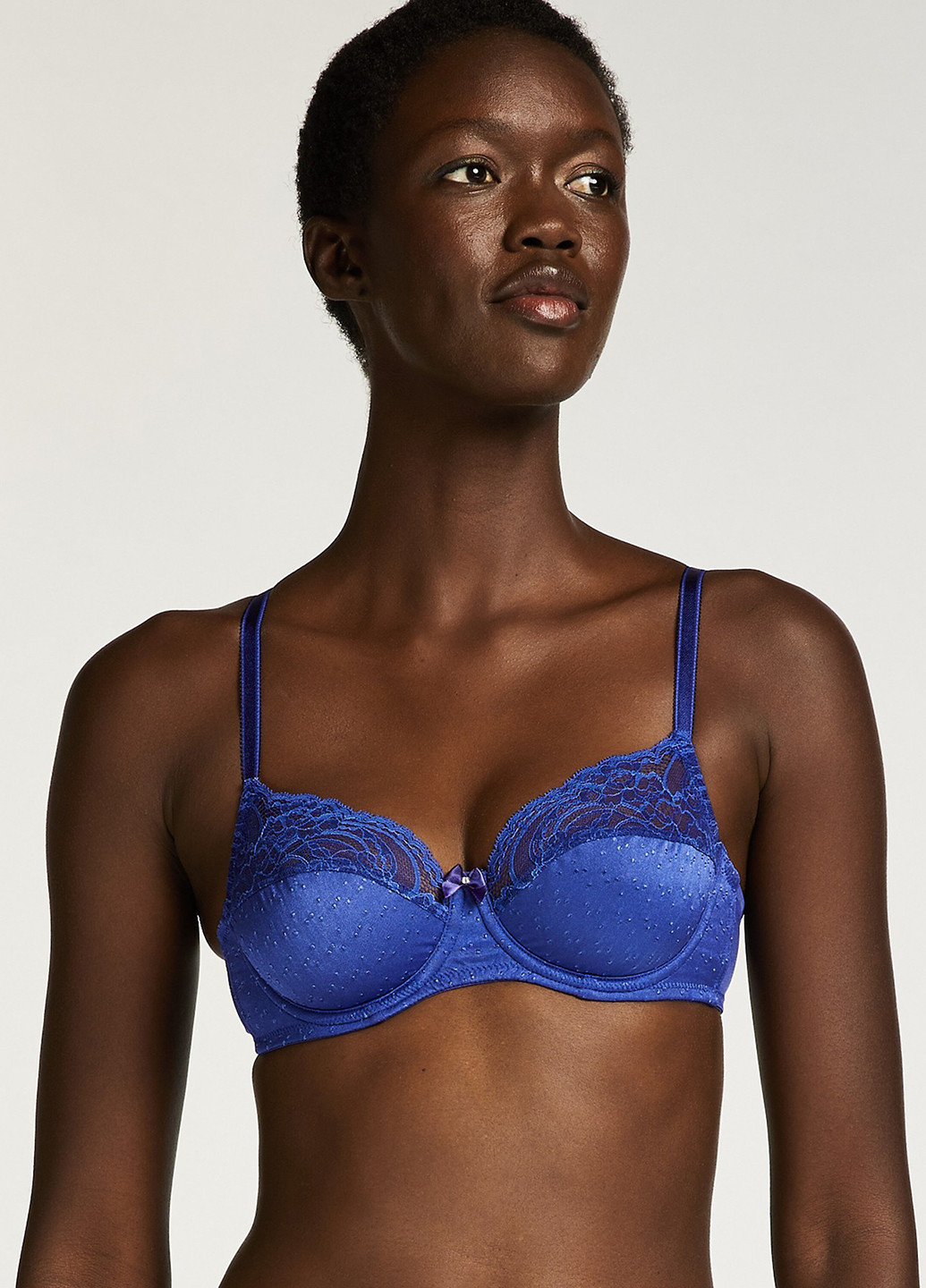 Синій мінімайзер бюстгальтер Hunkemoller з кісточками поліамід