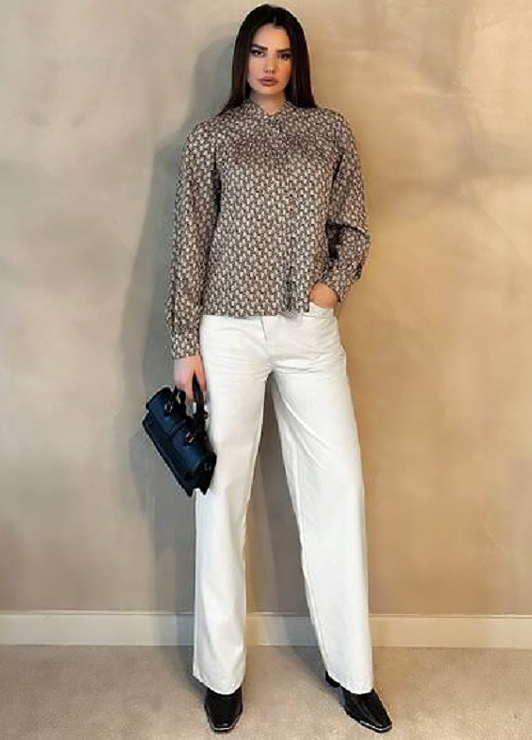 Комбинированная блуза SHEIN