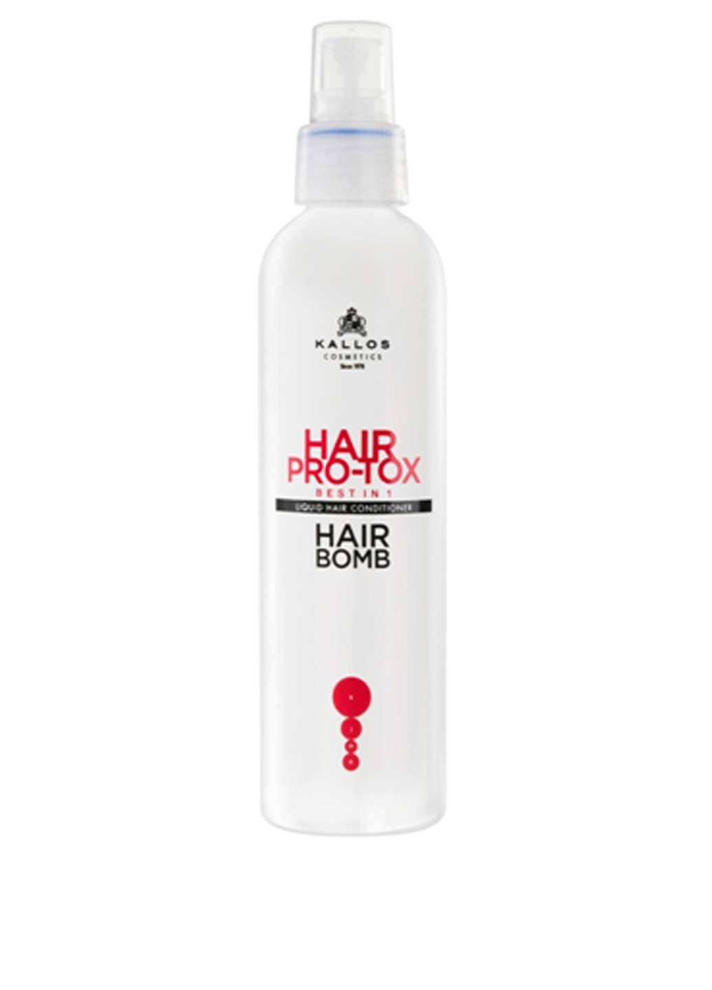 Кондиционер-спрей для волос "Про-Токс" Kallos Hair Pro-Tox Hair Bomb 200 мл Kallos Cosmetics (83217653)