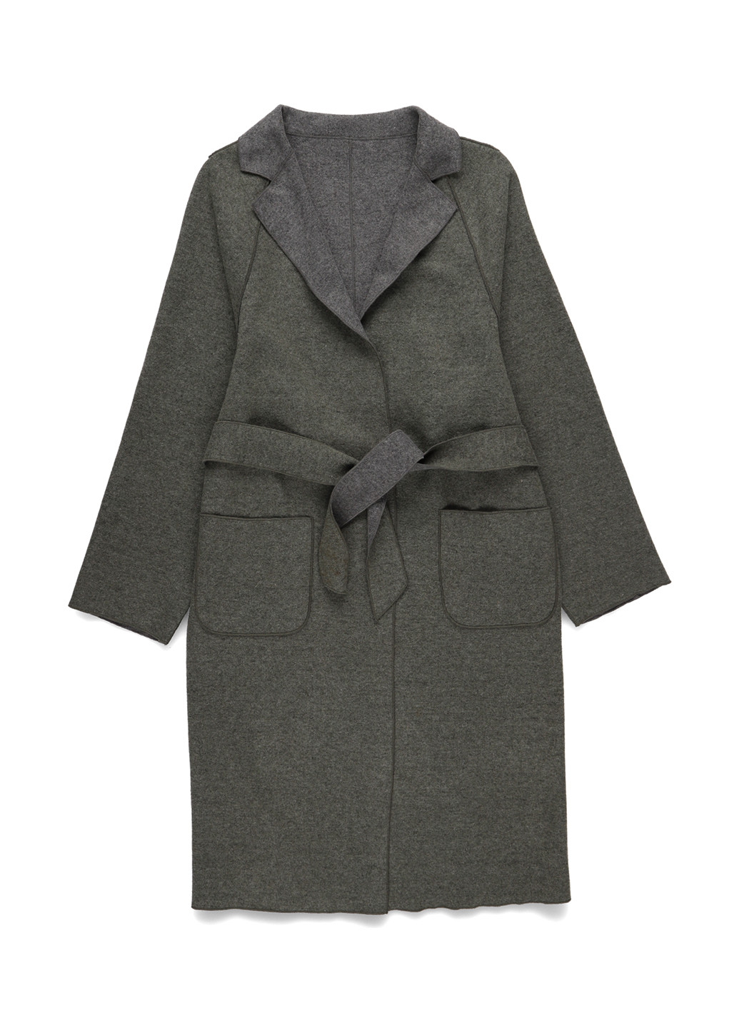 Сіро-зелене демісезонне Пальто Vila