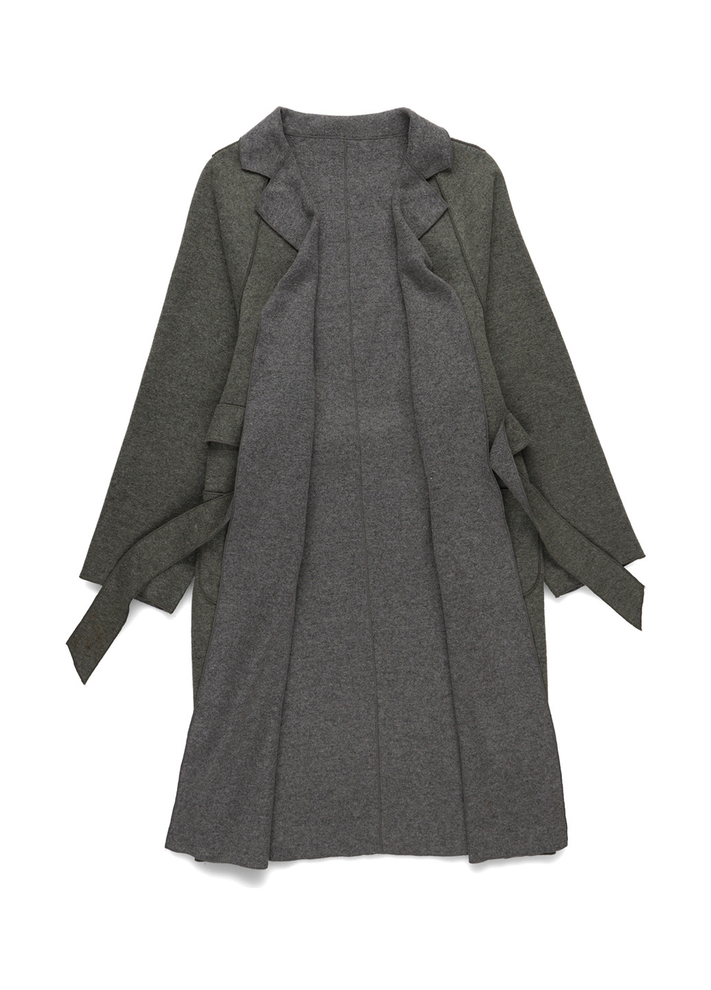 Сіро-зелене демісезонне Пальто Vila