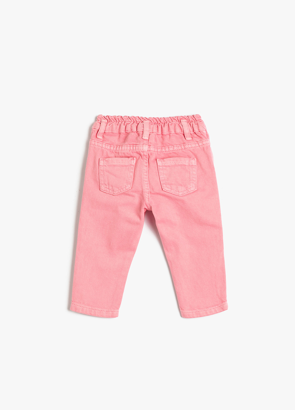 Розовые джинсовые демисезонные прямые брюки KOTON