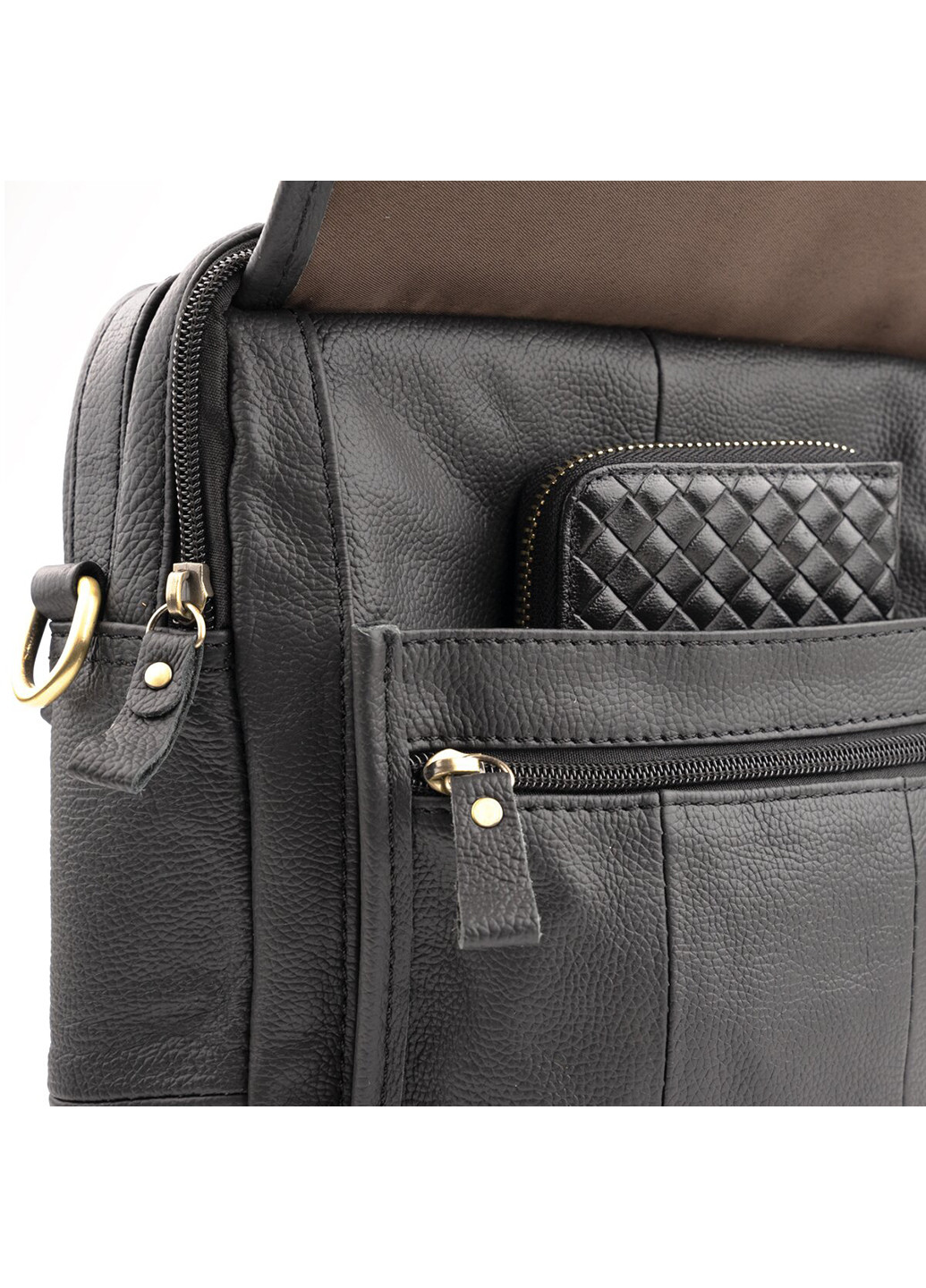 Мужская кожаная сумка 22х24,5х9 см Vintage (252133293)