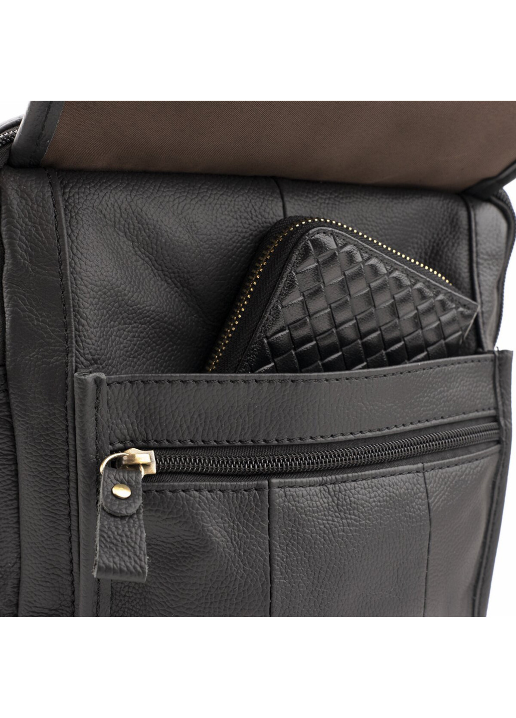 Мужская кожаная сумка 22х24,5х9 см Vintage (252133293)