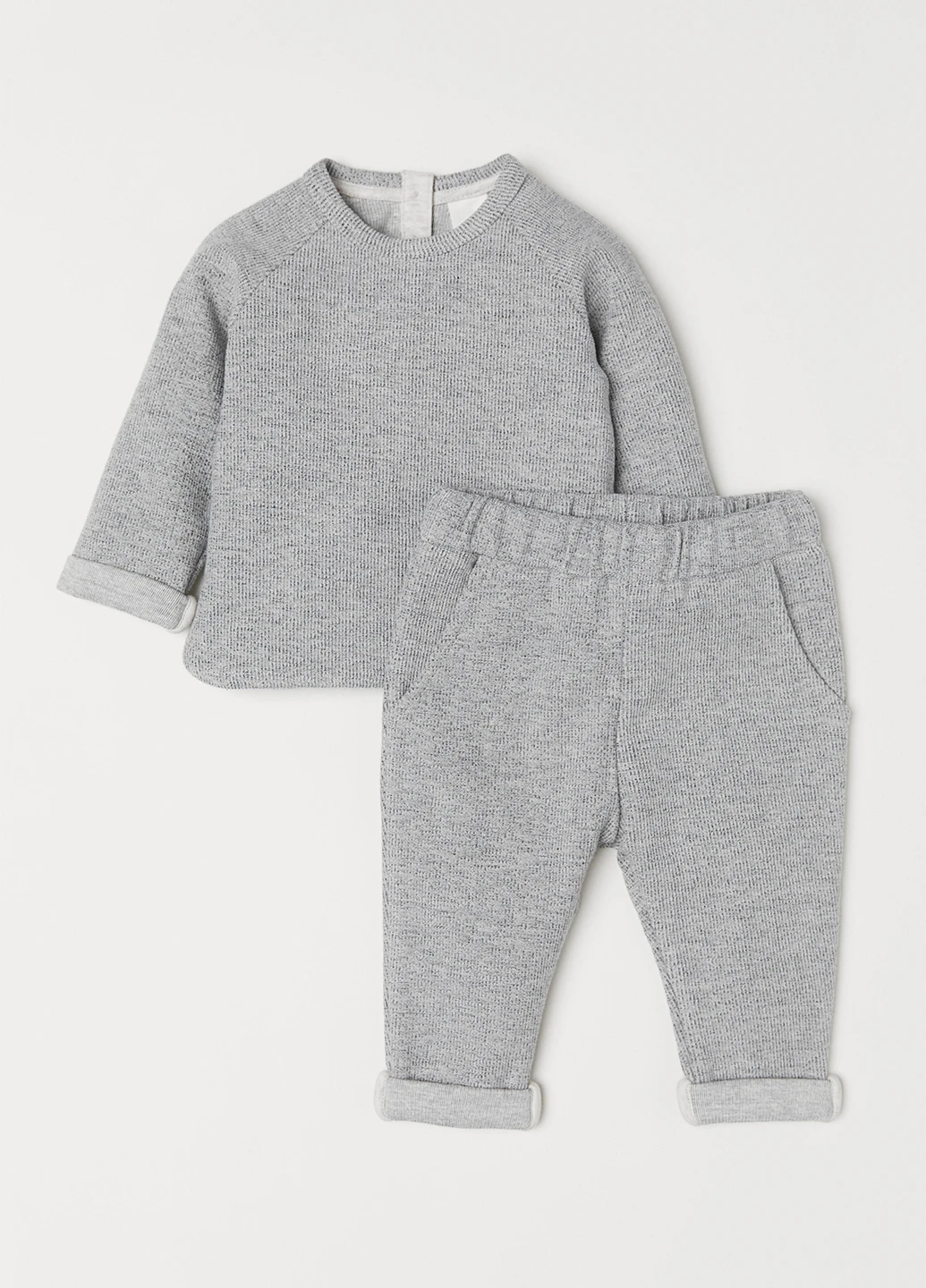 Сірий демісезонний комплект (джемпер, штани) H&M