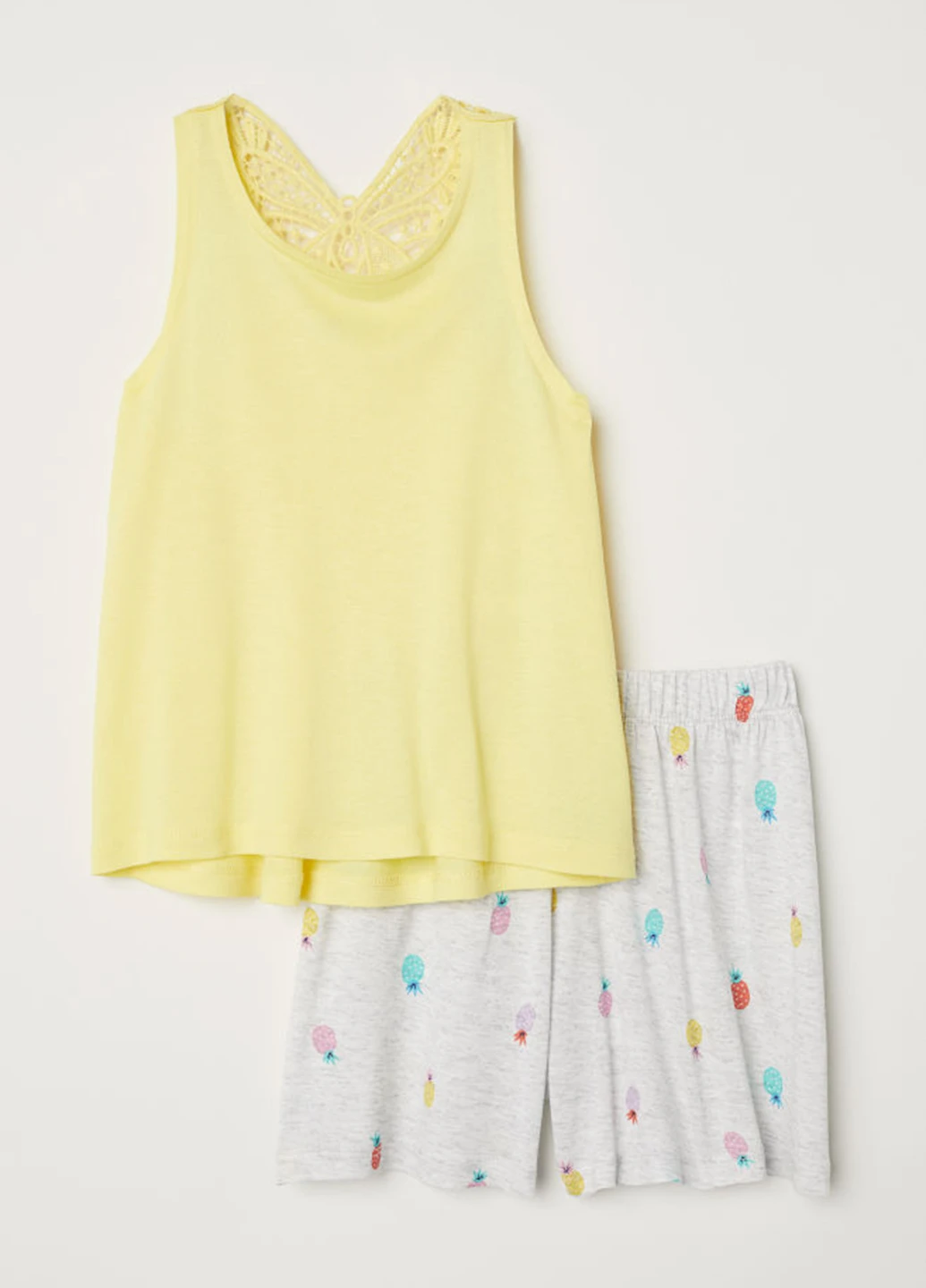 Желтый летний комплект (шорты, майка) H&M