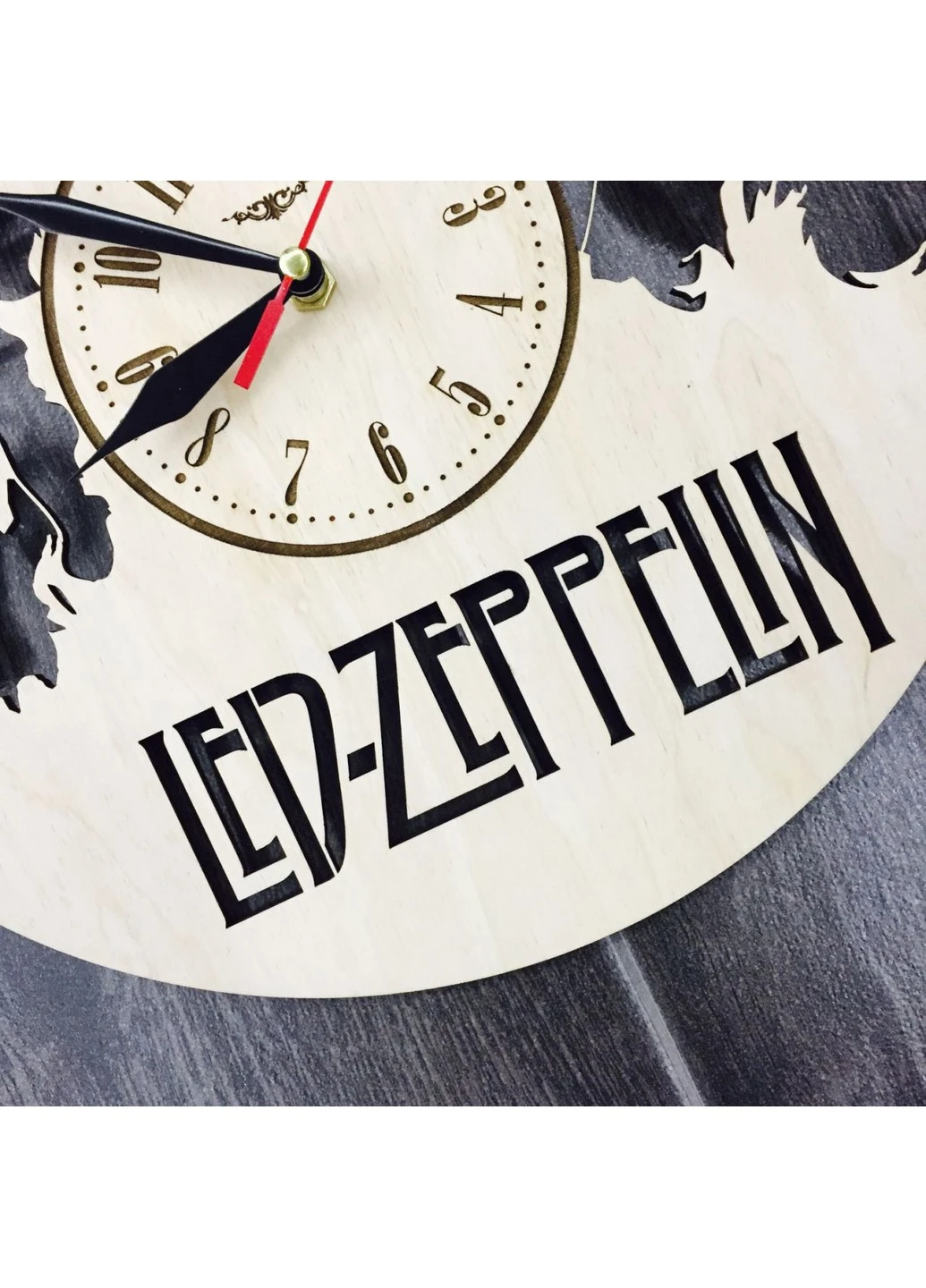 Арт-часы настенные деревянные круглые «Led Zeppelin» 7Arts (253566559)
