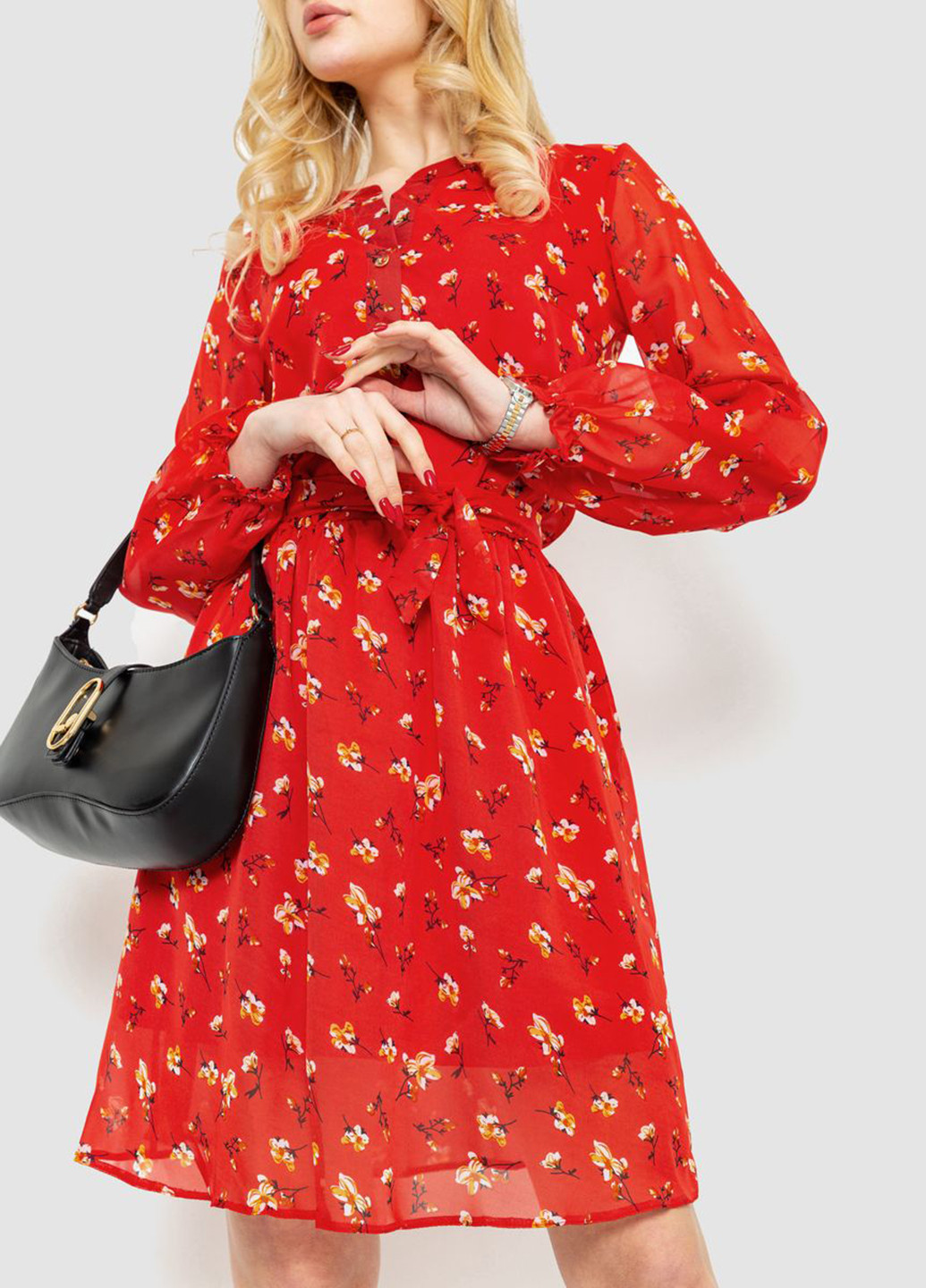 Червона кежуал сукня Ager з квітковим принтом