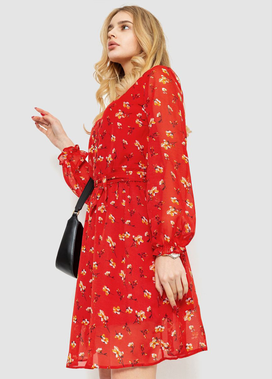 Червона кежуал сукня Ager з квітковим принтом