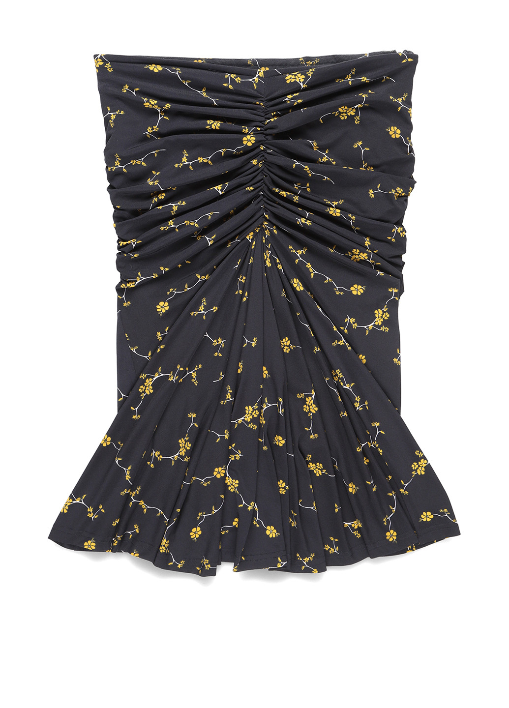 Черное коктейльное платье с открытыми плечами Apart с цветочным принтом