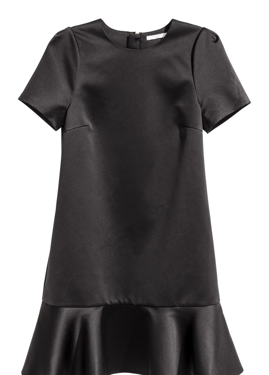 Чорна кежуал футболка атласну H&M однотонна