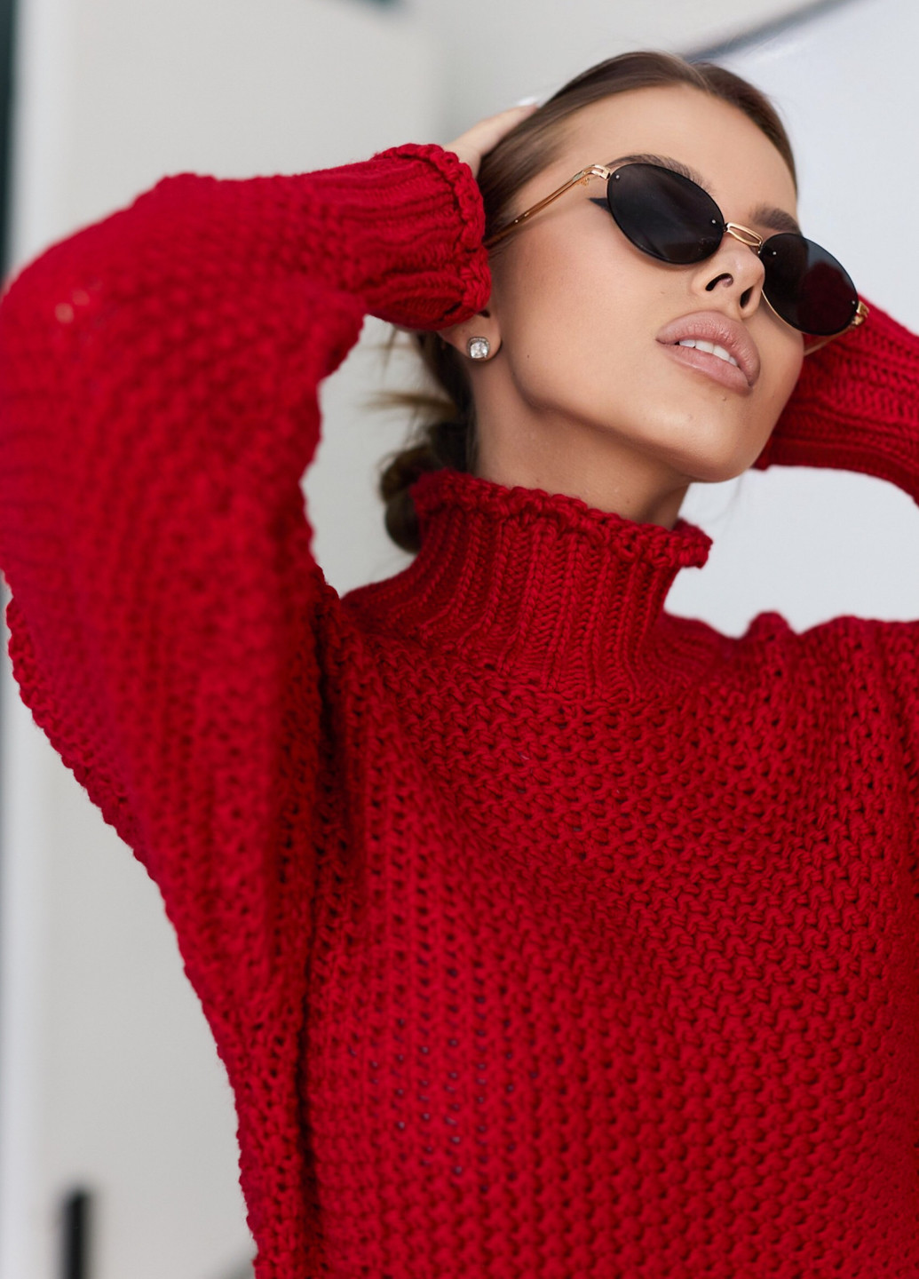 Красный демисезонный свитер ST-Seventeen
