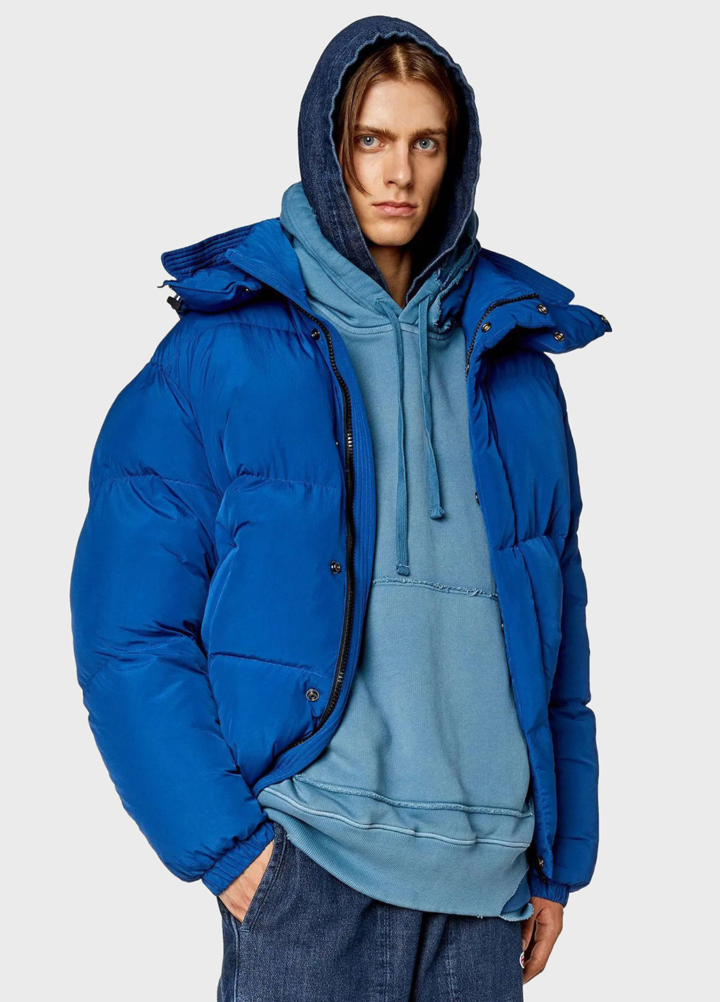 Синяя зимняя куртка Diesel