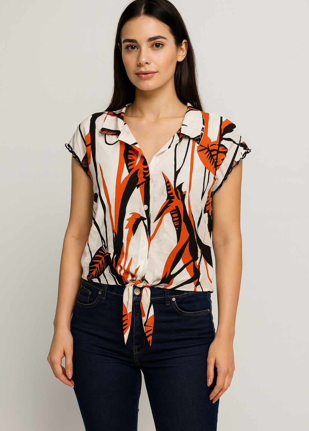 Молочная блуза Sassofono