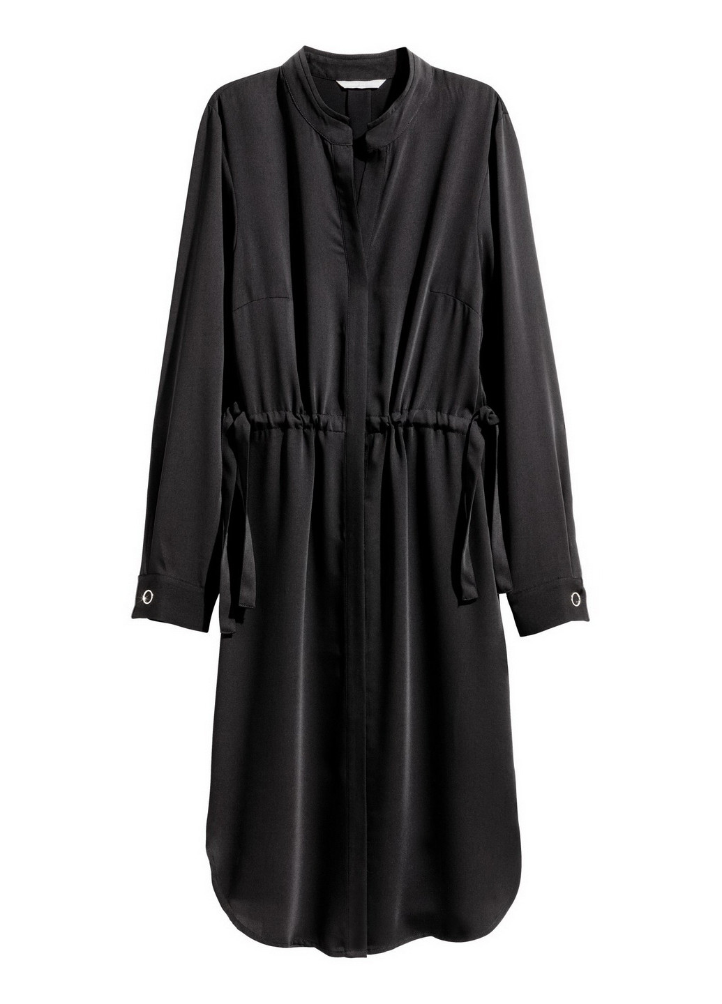 Чорна кежуал сукня сукня-сорочка H&M однотонна