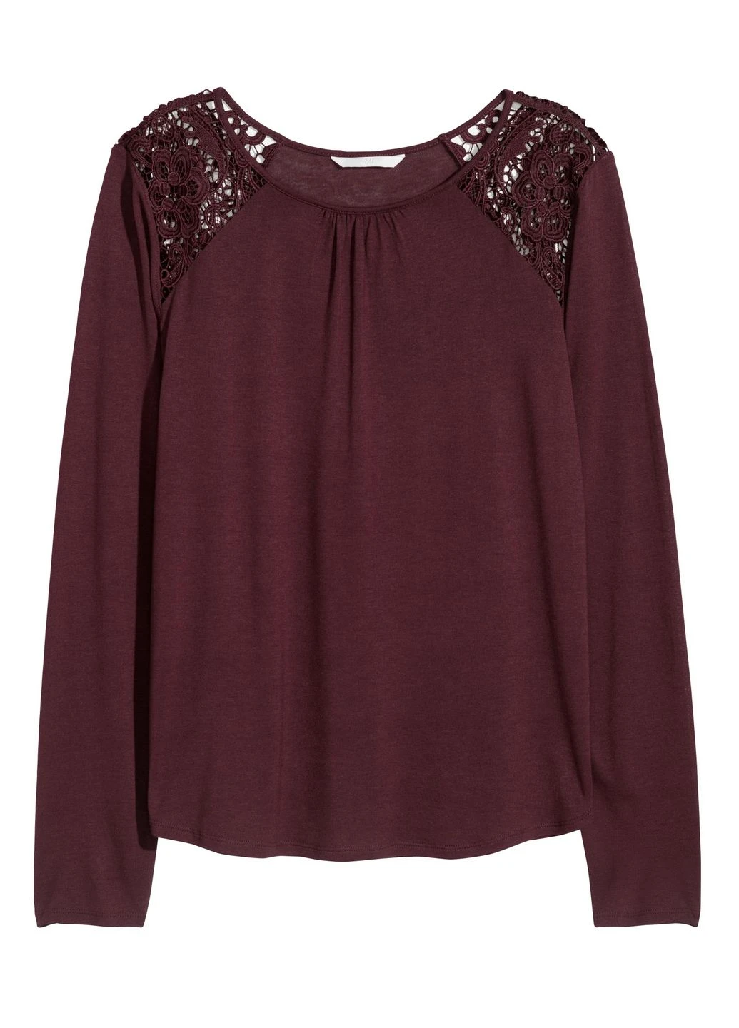 Бордова блуза H&M