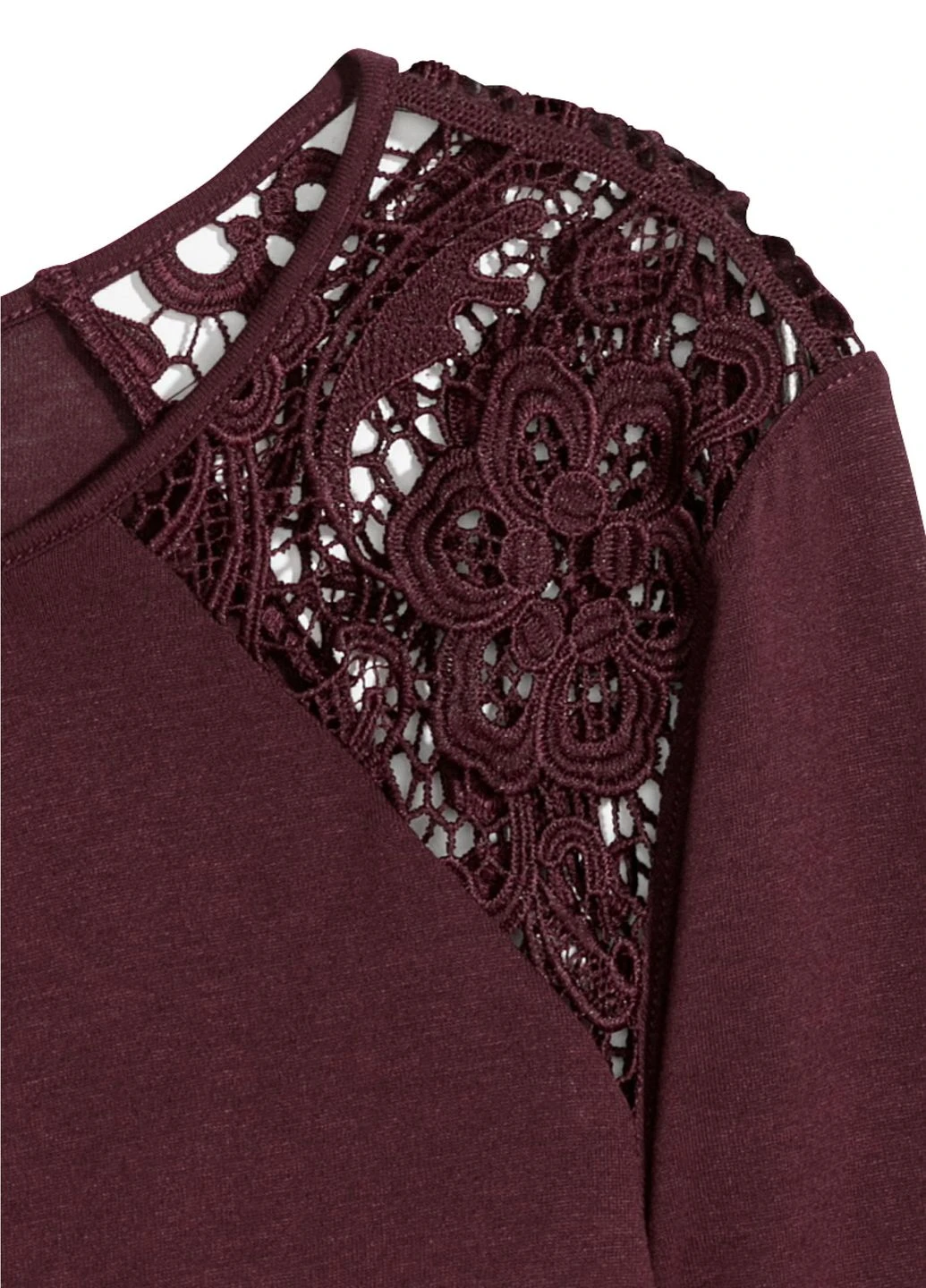 Бордова блуза H&M