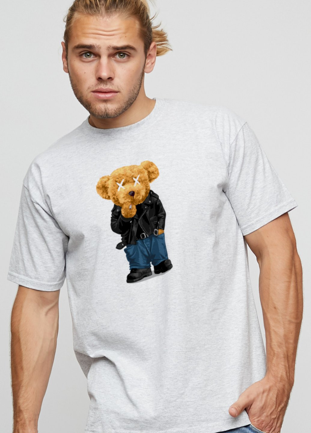 Сіра футболка чоловіча basic YAPPI