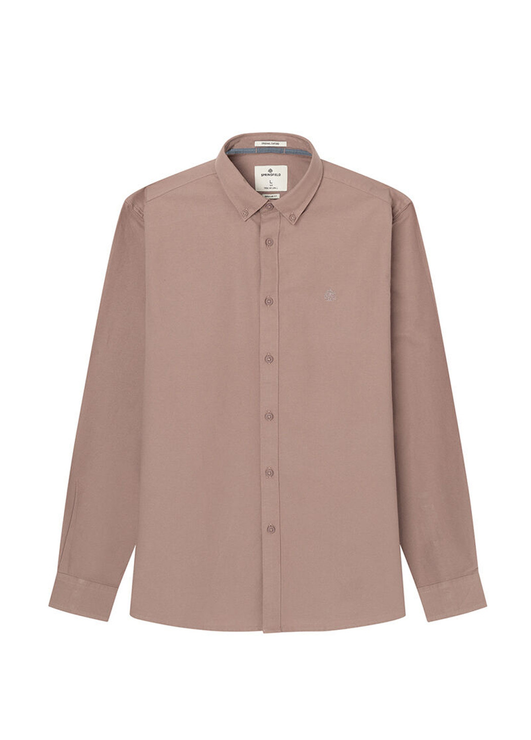 Розовая кэжуал, классическая рубашка однотонная Springfield