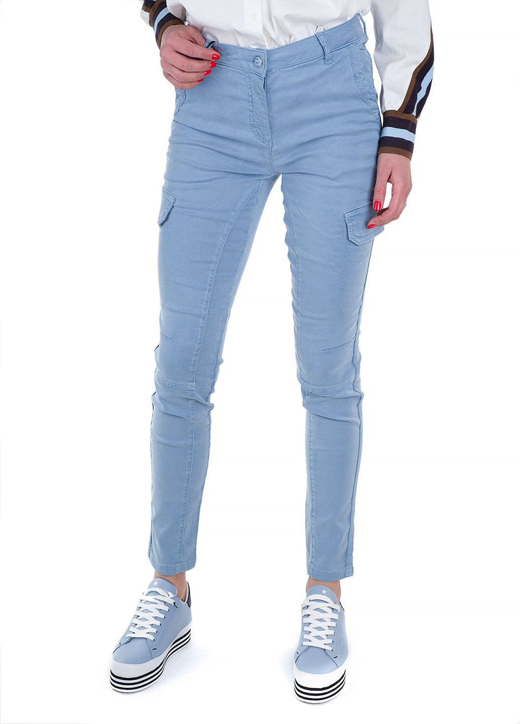 Голубые летние брюки Marc Aurel