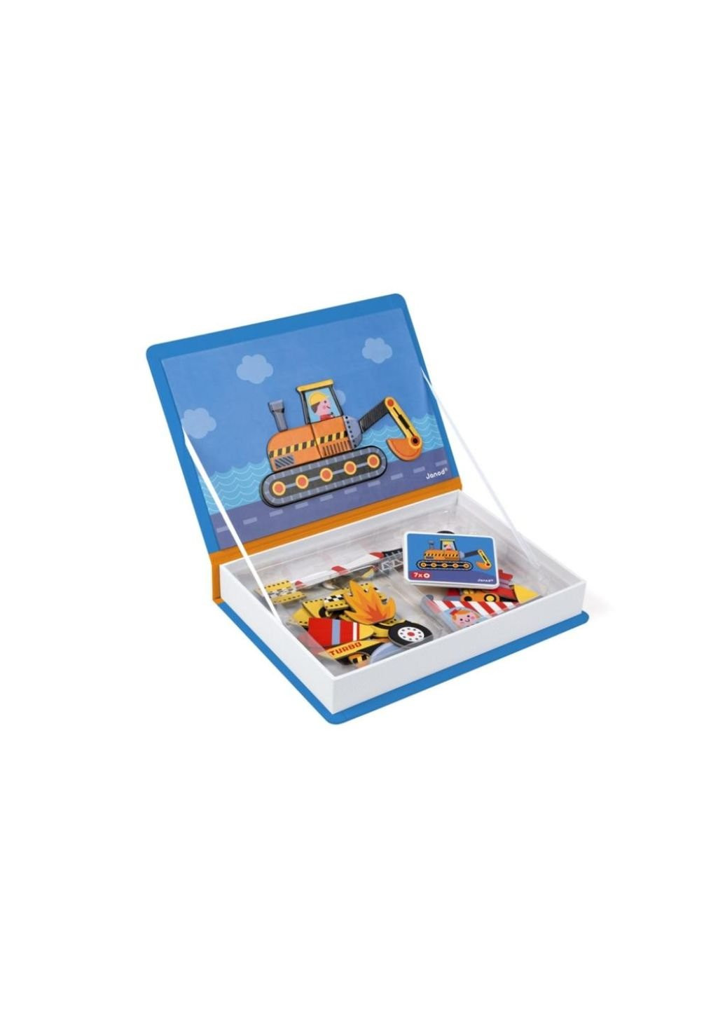 Развивающая игрушка Магнитная книга Транспорт (J02715) Janod (254077979)