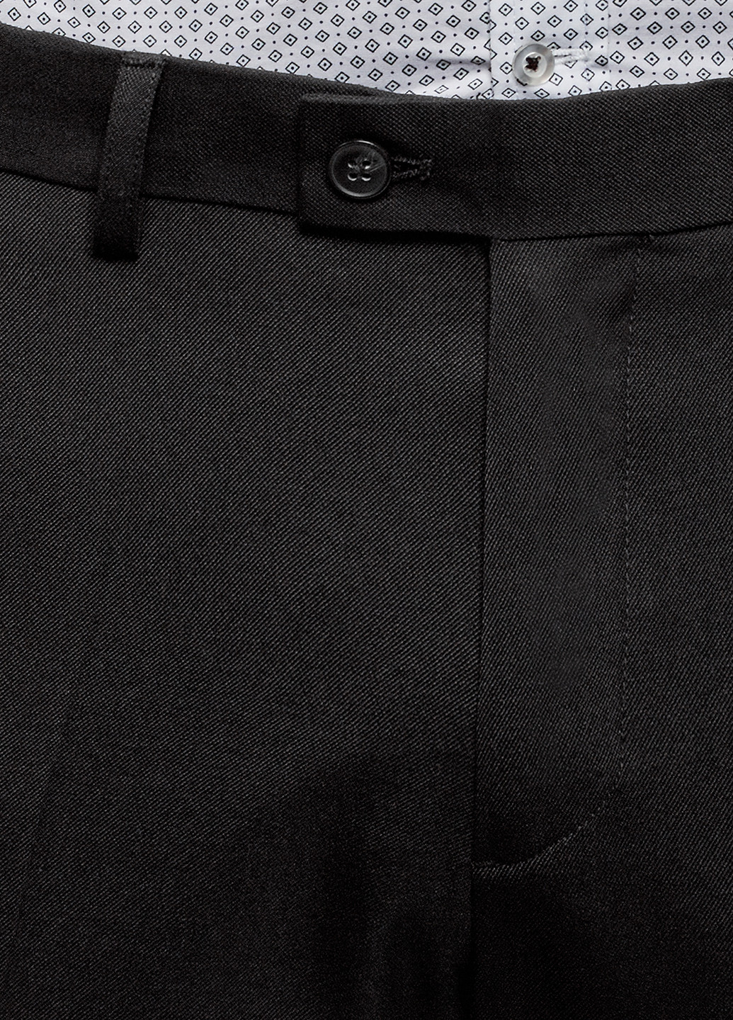 Черные классические демисезонные прямые брюки Oodji