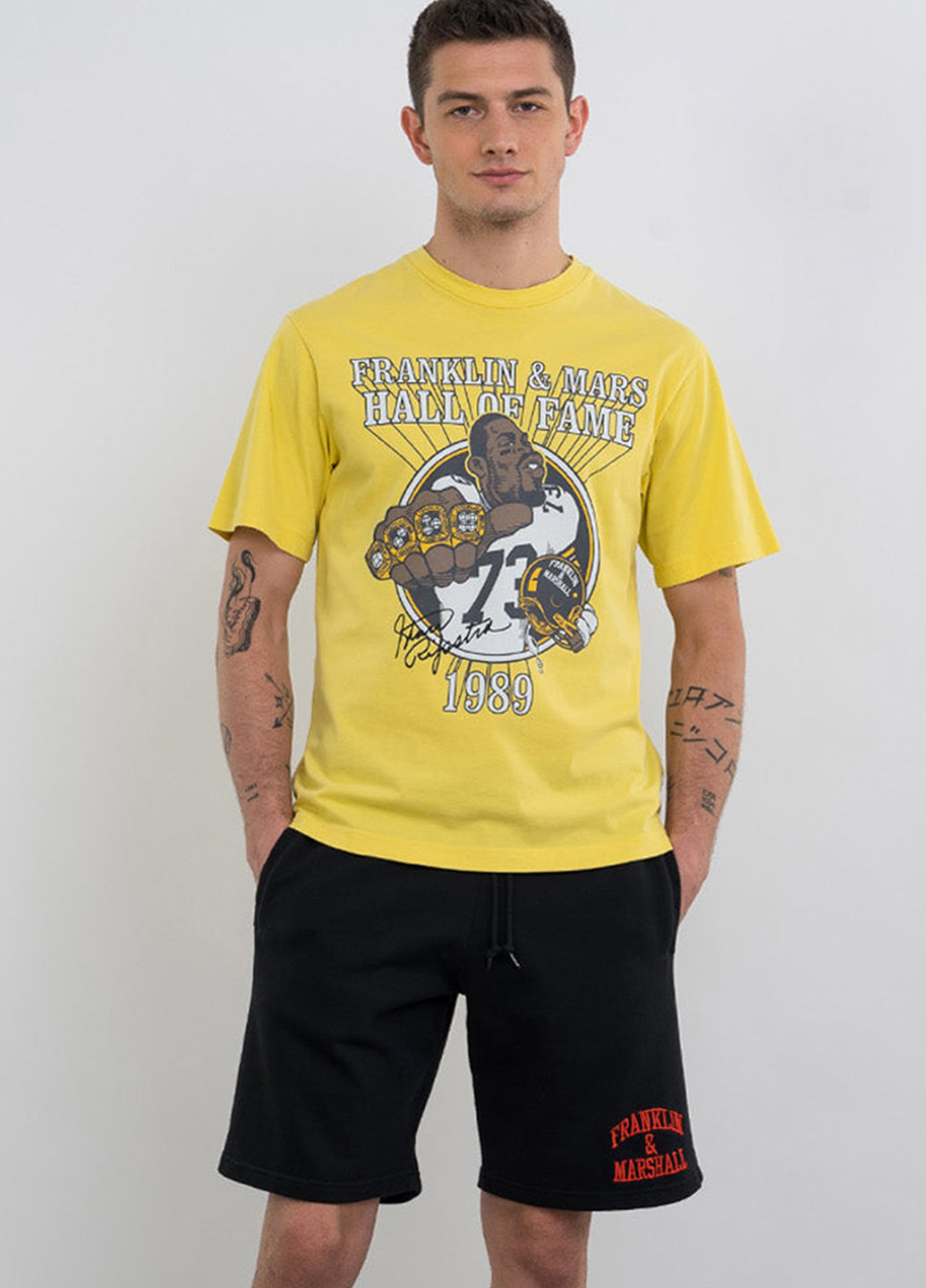 Желтая футболка Franklin & Marshall