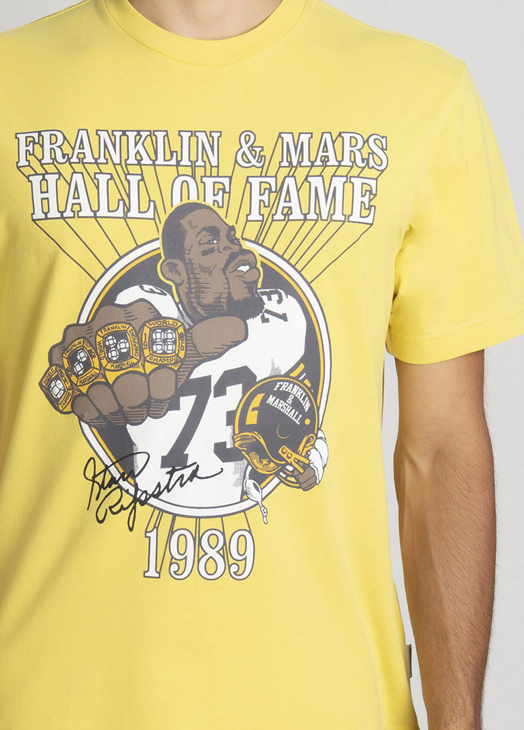 Желтая футболка Franklin & Marshall