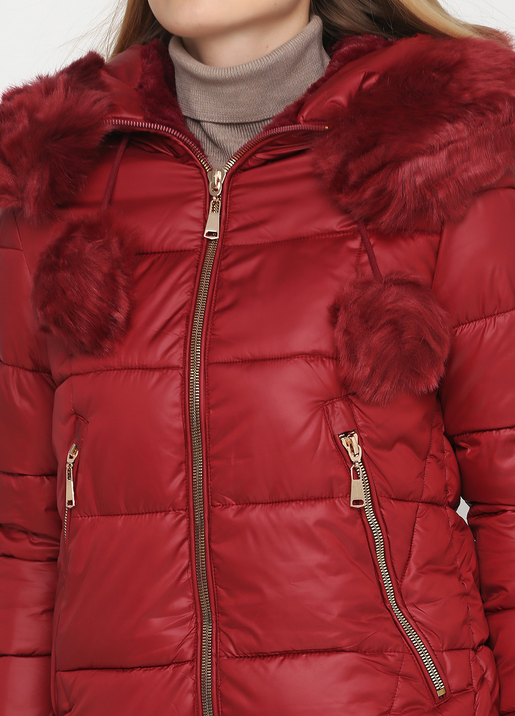 Темно-красная демисезонная куртка Honey Winter