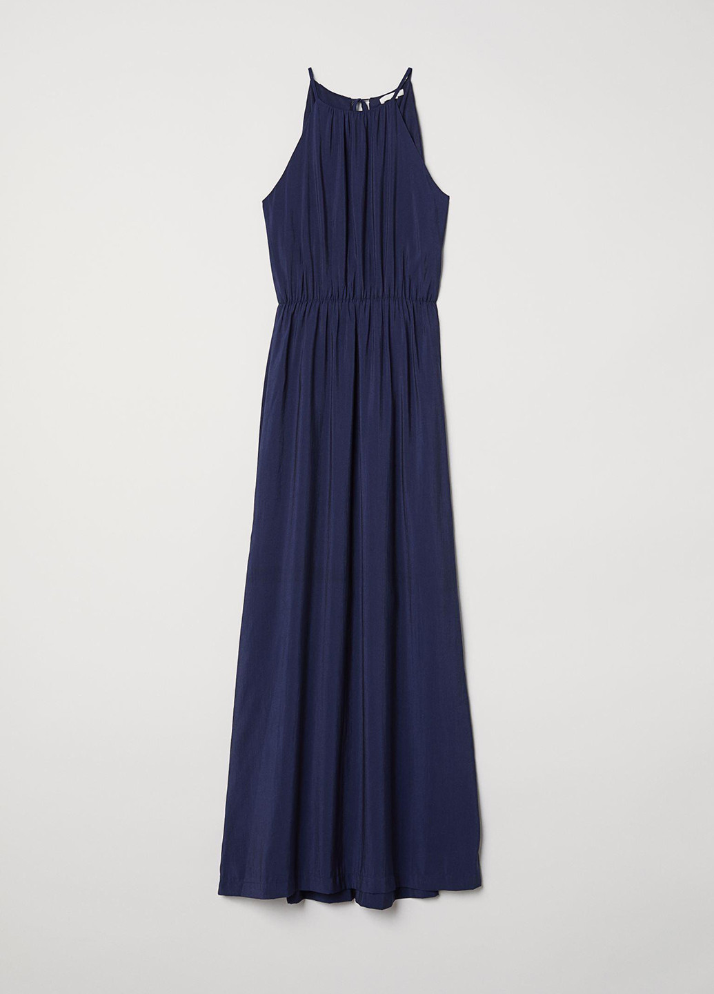 Темно-синя вечірня плаття в стилі армпір H&M однотонна