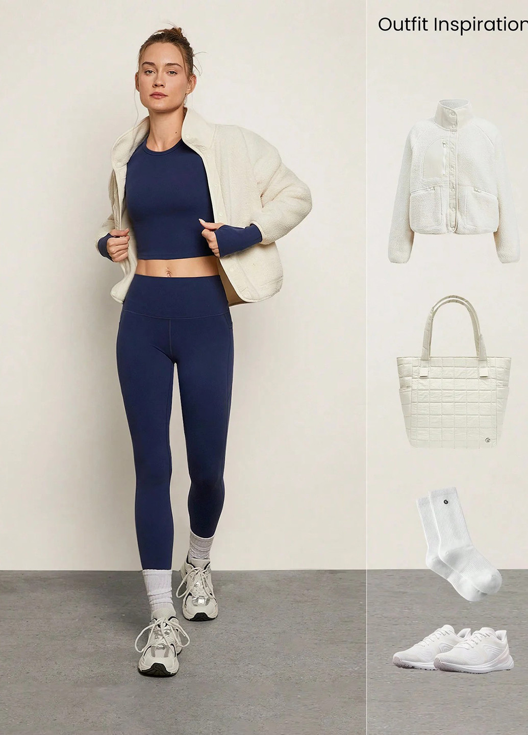 Спортивный костюм (топ, леггинсы) SHEIN (332612841)